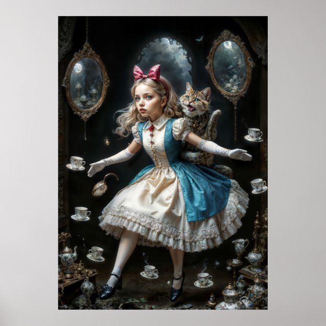 Póster Chica Perdida en Wonderland (Frente)