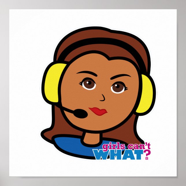 Póster Chica piloto (Frente)