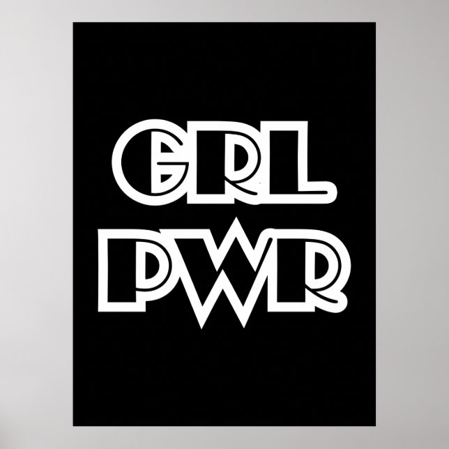 Póster Chica Power, Grl Pwr (Frente)
