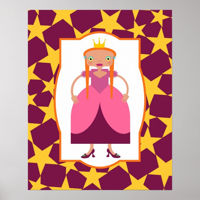 Póster Chica Princesa encantada (Frente)