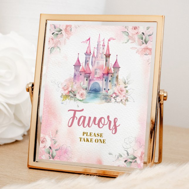 Póster Chica Princesa Real Castillo 5ª Favor de Cumpleaño (Subido por el creador)