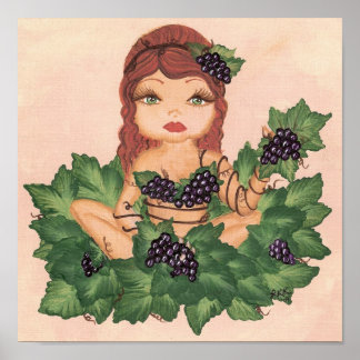 Póster Chica Quantum Cutie Grape Vine
