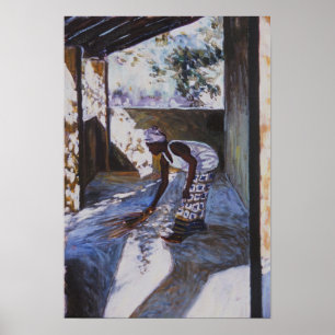 Póster Chica que barre I 2002