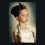 Póster Chica retro vintage<br><div class="desc">Chica retro vintage</div>