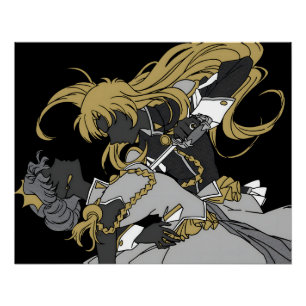 Póster Chica revolucionario Utena   Anthy y Utena  