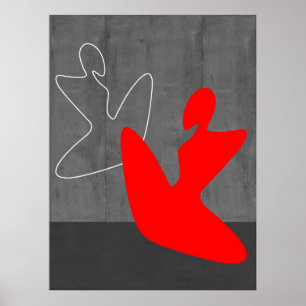 Póster Chica rojo
