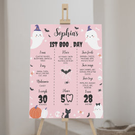 Póster Chica Rosa Fantasma Primer Rótulo de cumpleaños