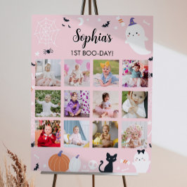 Póster Chica Rosa Fantasma Rótulo de foto de primer año