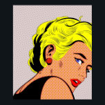 Póster chica rubio Pop Art Mujer Cómico de Vintage pop Ch<br><div class="desc">chica rubia Pop Art Mujer Cómic Chica pop mujer modelo rubia Poster Anime Personalizado Comic Ficción Manga</div>