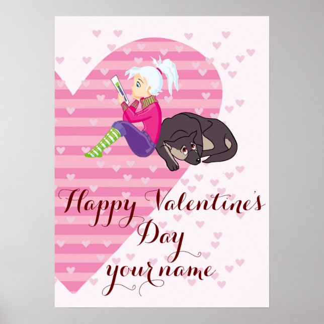 Póster Chica Ser enamorado (Frente)