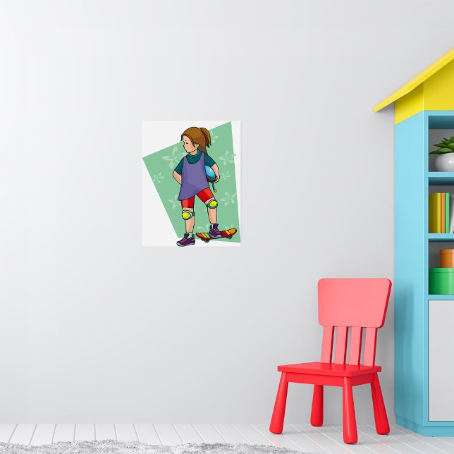 Póster Chica Skateboarder (Subido por el creador)