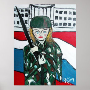 Póster Chica Soldado