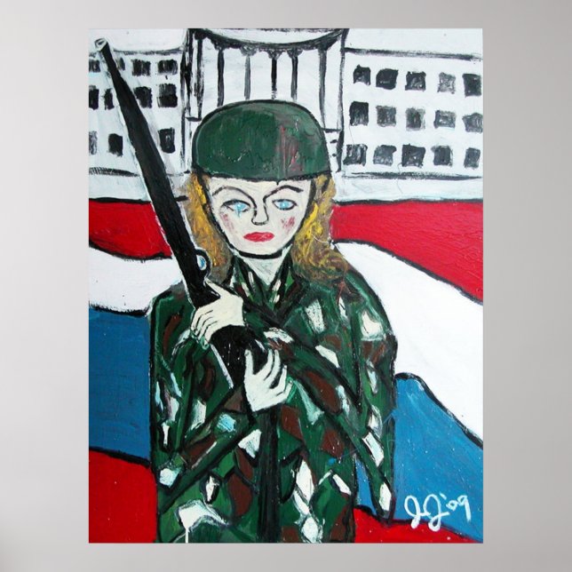 Póster Chica Soldado (Frente)