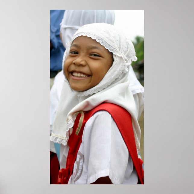Póster Chica sonriente (Frente)