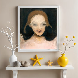 Póster Chica sonriente, Helene Schjerfbeck