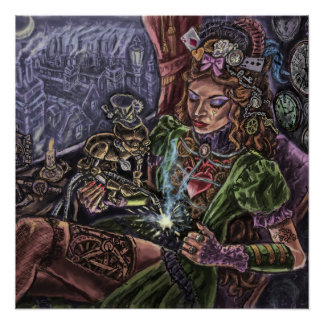 Póster Chica Steampunk