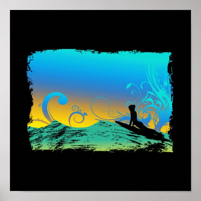 Póster Chica Surf (Frente)