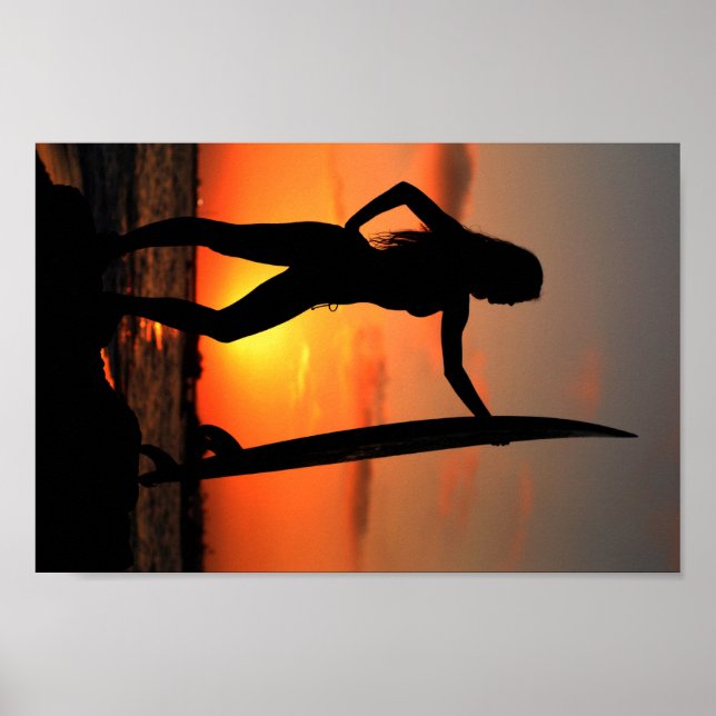 Póster Chica surfista (Frente)