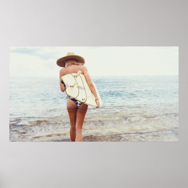 Póster Chica surfista (Frente)