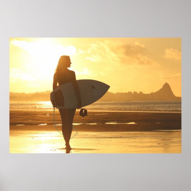 Póster Chica surfista (Frente)