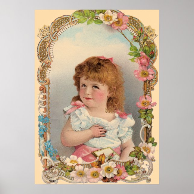 Póster Chica Sweet Vintage (Frente)