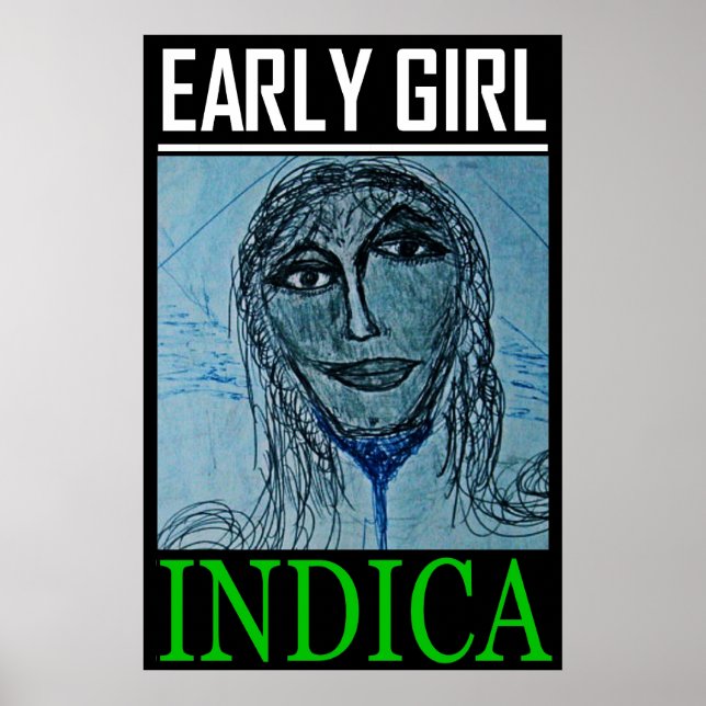 PÓSTER CHICA TEMPRANA INDICA (Frente)