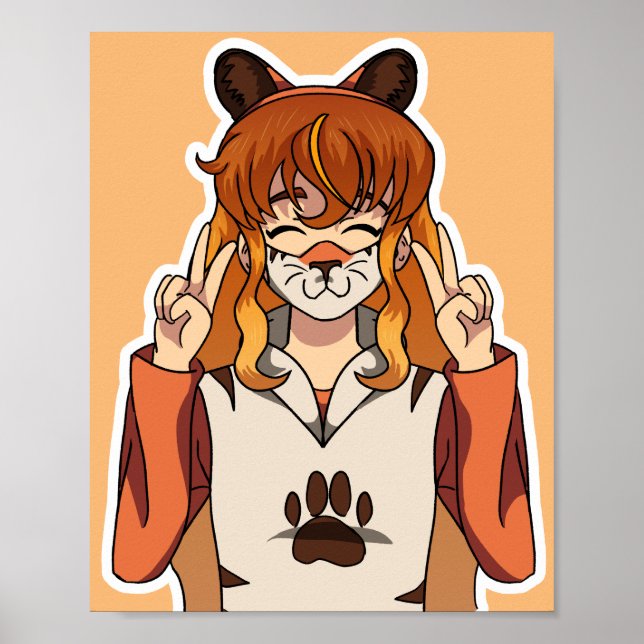 Póster Chica Tiger (Frente)
