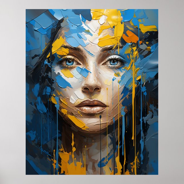 Póster chica ucraniana (Frente)