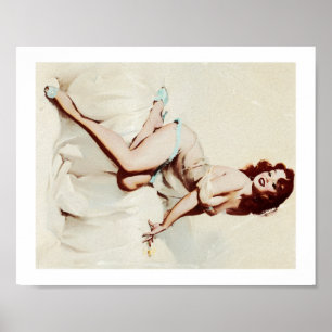 Póster Chica Vintage Pin-Up