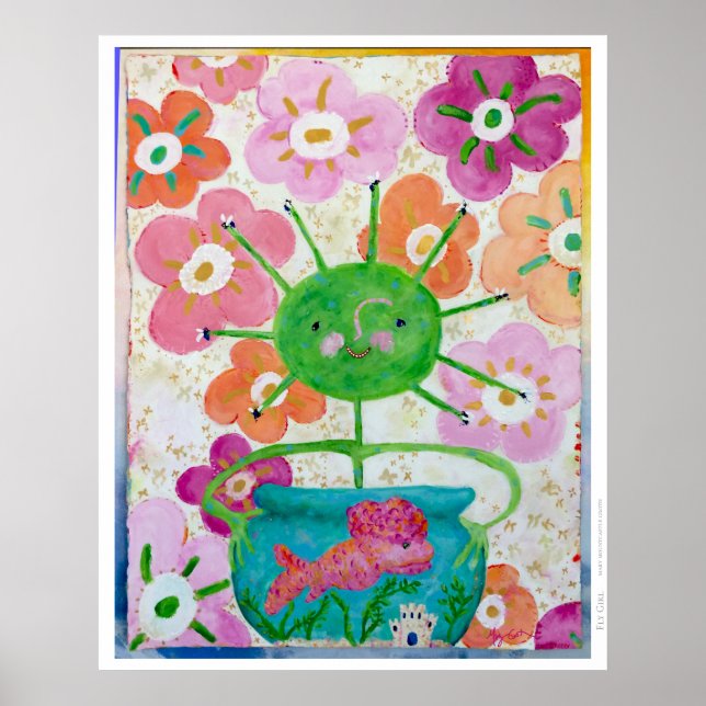 Póster Chica voladora (Frente)