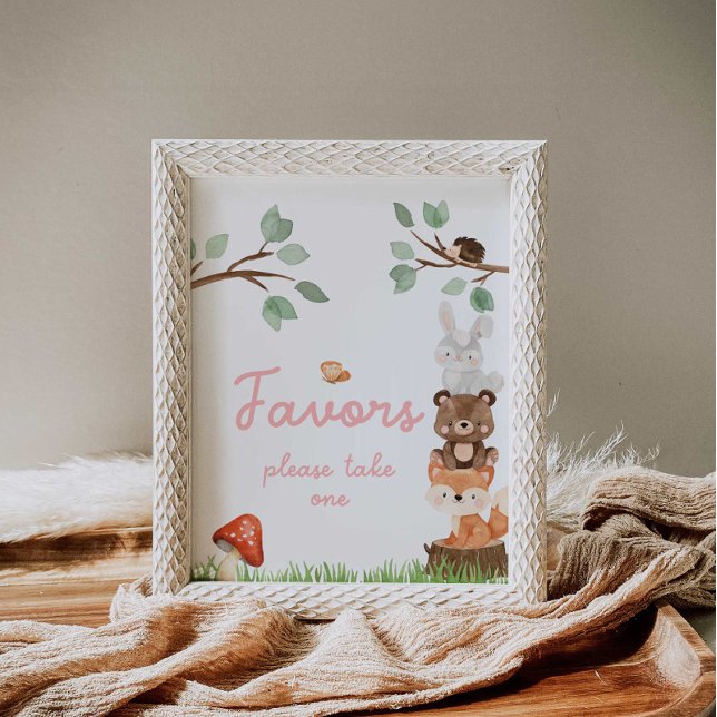 Póster Chica Woodland Baby Shower favorece a Poster de Ró (Subido por el creador)