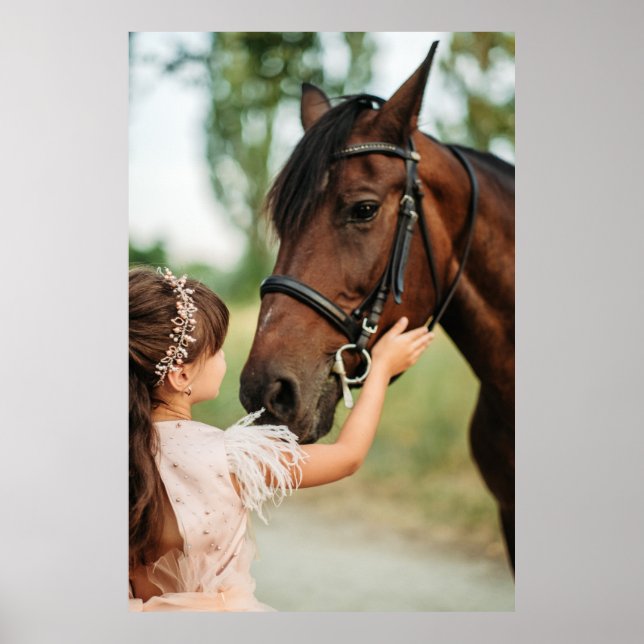 Póster Chica y caballo (Frente)