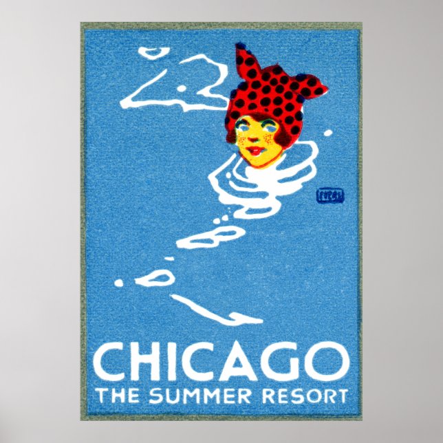 Póster Chicago 1912, The Summer Resort (Frente)