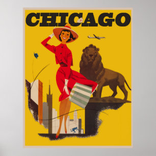 Póster Chicago Antiguo