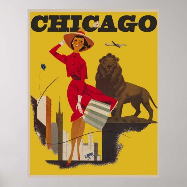 Póster Chicago Antiguo (Frente)