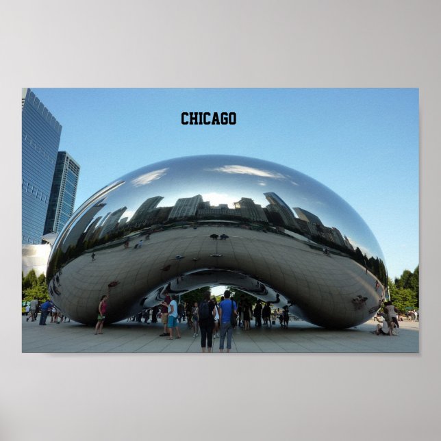 Póster Chicago Bean Landmark (Frente)