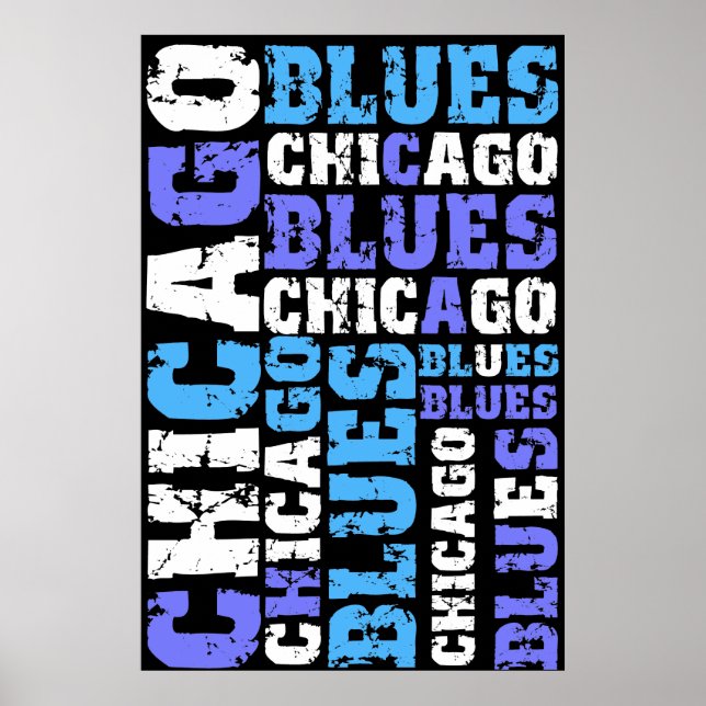 PÓSTER CHICAGO BLUES (Frente)