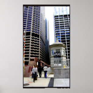 Póster Chicago Cityscape 2