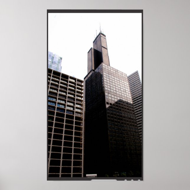 Póster Chicago Cityscape 4 (Frente)