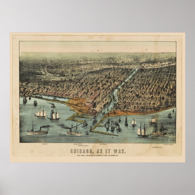 Póster Chicago, Como Era. Antes del gran incendio de Chic (Frente)