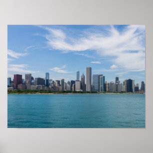 Póster Chicago Day Cityscape