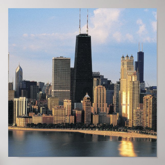 Póster Chicago desde Lake Shore Drive (Frente)