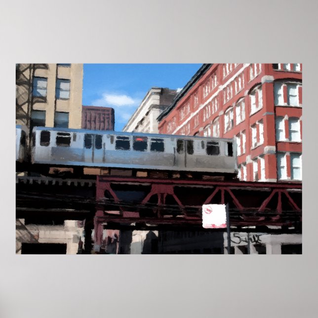 Póster Chicago El Train (Frente)