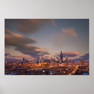 Póster Chicago En Dusk