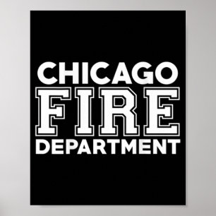 Póster Chicago Fire Rescue Department Firefighter