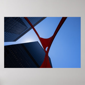 Póster Chicago Flamingo