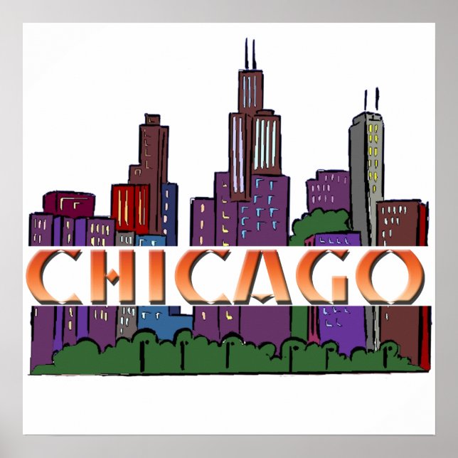 Póster Chicago IL (Frente)