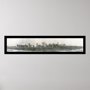 Póster Chicago IL Michigan Avenue Photo 1910