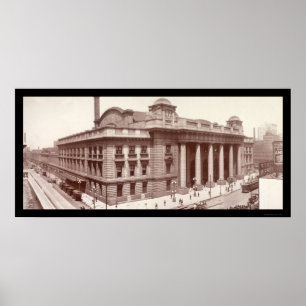 Póster Chicago, IL Railroad la foto 1912