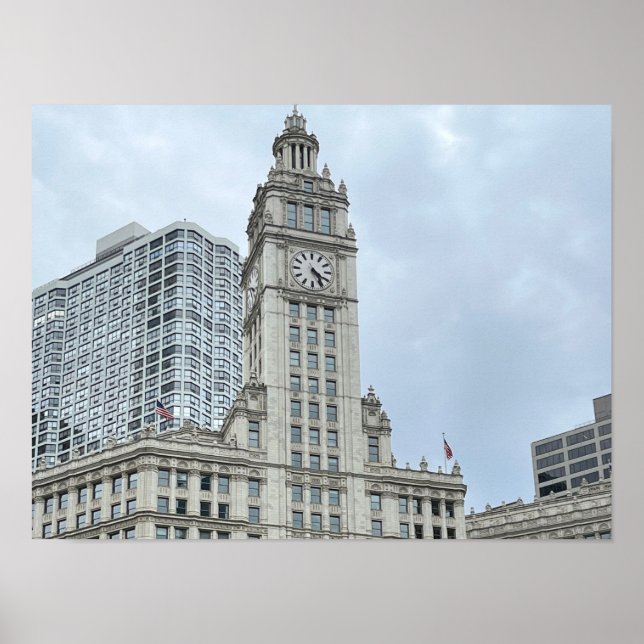 Póster Chicago Illinois (Frente)